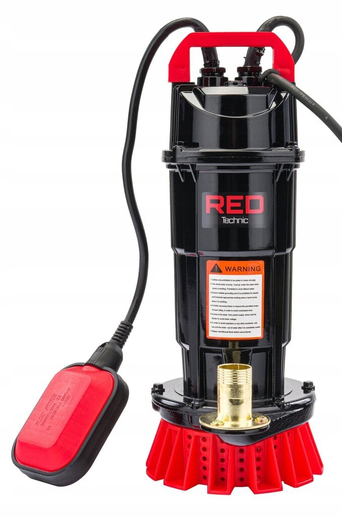 Lietus ūdens sūknis Red Technic RTPDW0073, 650W, 8000 l/h cena un informācija | Kanalizācijas sūkņi, ūdens sūkņi netīram ūdenim  | 220.lv