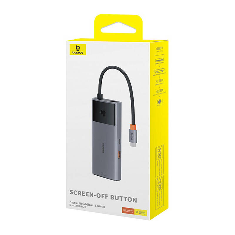 Baseus Metal Gleam 2 Series cena un informācija | Adapteri un USB centrmezgli | 220.lv