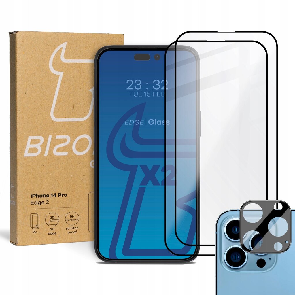 Bizon iPhone 14 Pro цена и информация | Ekrāna aizsargstikli | 220.lv