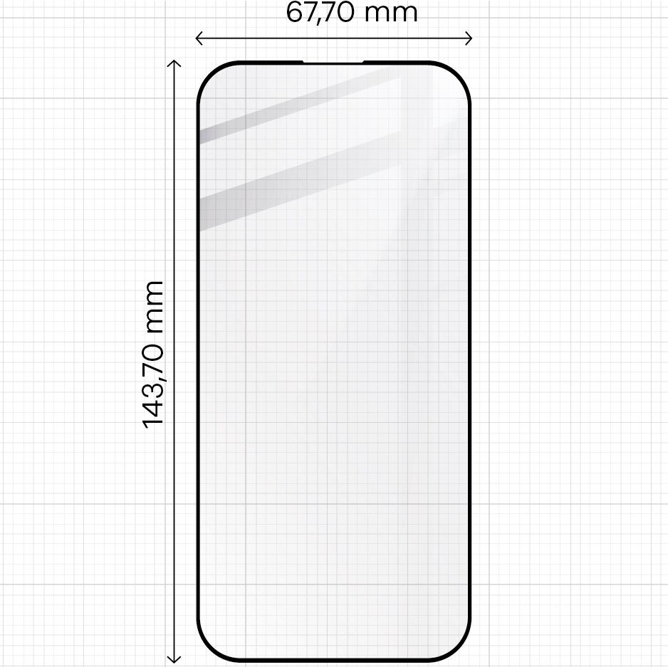Bizon iPhone 15 Pro cena un informācija | Ekrāna aizsargstikli | 220.lv