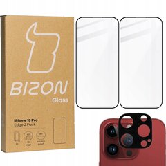 Bizon iPhone 15 Pro cena un informācija | Ekrāna aizsargstikli | 220.lv