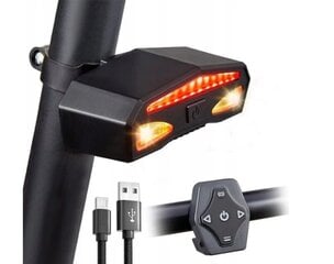 Aizmugurējais velosipēda lukturis Gotel, ar tālvadības pulti цена и информация | Велосипедные фонари, отражатели | 220.lv