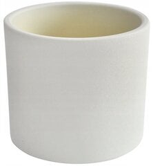 Керамический цилиндрический горшок 28 см белый Ceramik Leroy Merlin цена и информация | Вазоны | 220.lv
