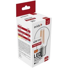 LED lampa Avide 4.5W E27 2700K цена и информация | Лампочки | 220.lv