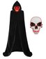 Helovīna kostīms, apmetnis ar kapuci un LED maska ​​ cena un informācija | Karnevāla kostīmi, maskas un parūkas | 220.lv