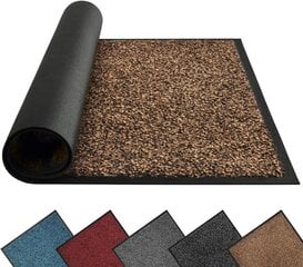 Дверной коврик Mibao 50 x 80 см, коричнево-черный цена и информация | Придверные коврики | 220.lv