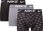 Nike bokseri vīriešiem Dri-FIT ESSENTIAL MICRO TRUNK 3 gab., melni pelēki