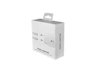 Сетевое зарядное устройство 5V3A 25W USB Type-C + кабель Type-C белый цена и информация | Зарядные устройства для телефонов | 220.lv
