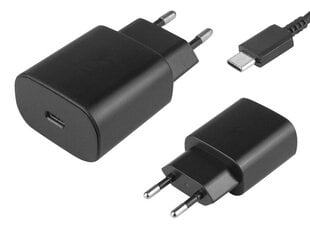 Зарядное устройство 5V3A 25W USB Type-C + кабель Type-C черный цена и информация | Зарядные устройства для телефонов | 220.lv