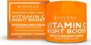 Sejas krēms Biovène Vitamin C Night Boost, 50 ml cena un informācija | Sejas krēmi | 220.lv