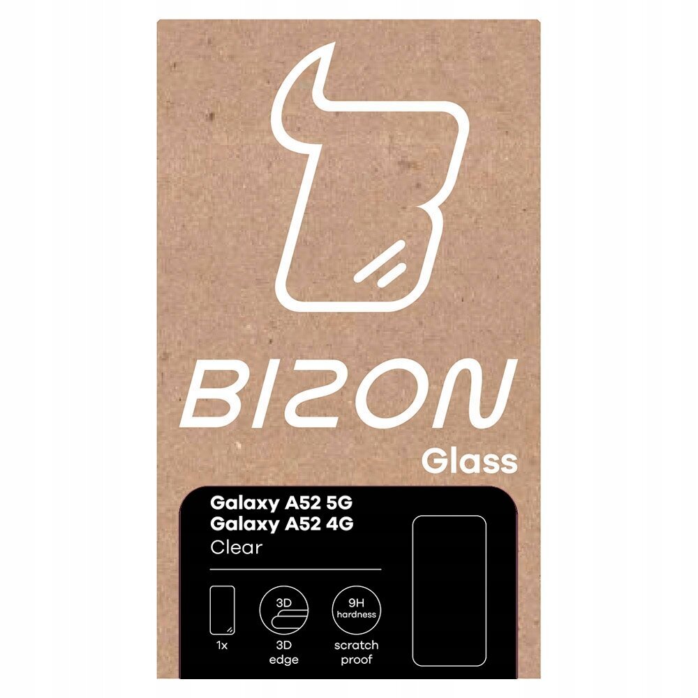 Bizon Glass Clear Galaxy A52s 5G A52 4G/5G цена и информация | Ekrāna aizsargstikli | 220.lv