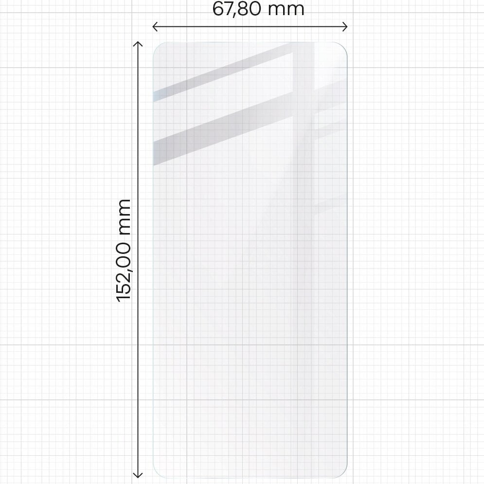 Rūdīts stikls Bizon Glass Clear 2 Motorola Moto G84 cena un informācija | Ekrāna aizsargstikli | 220.lv