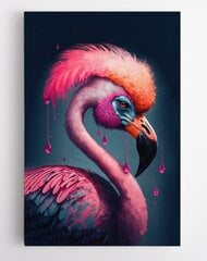 100x150 cm Punk Flamingo cena un informācija | Gleznas | 220.lv