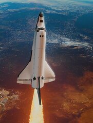 Репродукция Взлет ракеты с Земли 100x150 см цена и информация | Картины | 220.lv