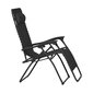 Saliekamais Guļamkrēsls Miers 2, Melns cena un informācija | Sauļošanās krēsli | 220.lv