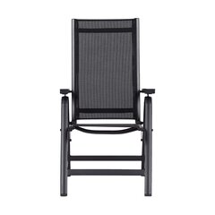 Складное садовое кресло Лили, черное цена и информация | скамейка со столиком | 220.lv