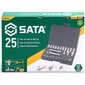 Galviņu komplekts 1/4" Sata, 25gab. cena un informācija | Rokas instrumenti | 220.lv