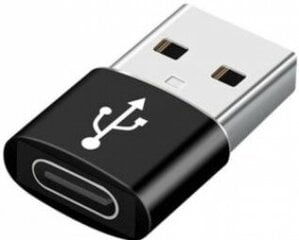 Adapteris Gembird USB AM to Type-C Female Black цена и информация | Адаптеры и USB разветвители | 220.lv