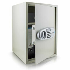 Elektroniskais seifs, 35x52x36 cm, pelēks cena un informācija | Seifi | 220.lv