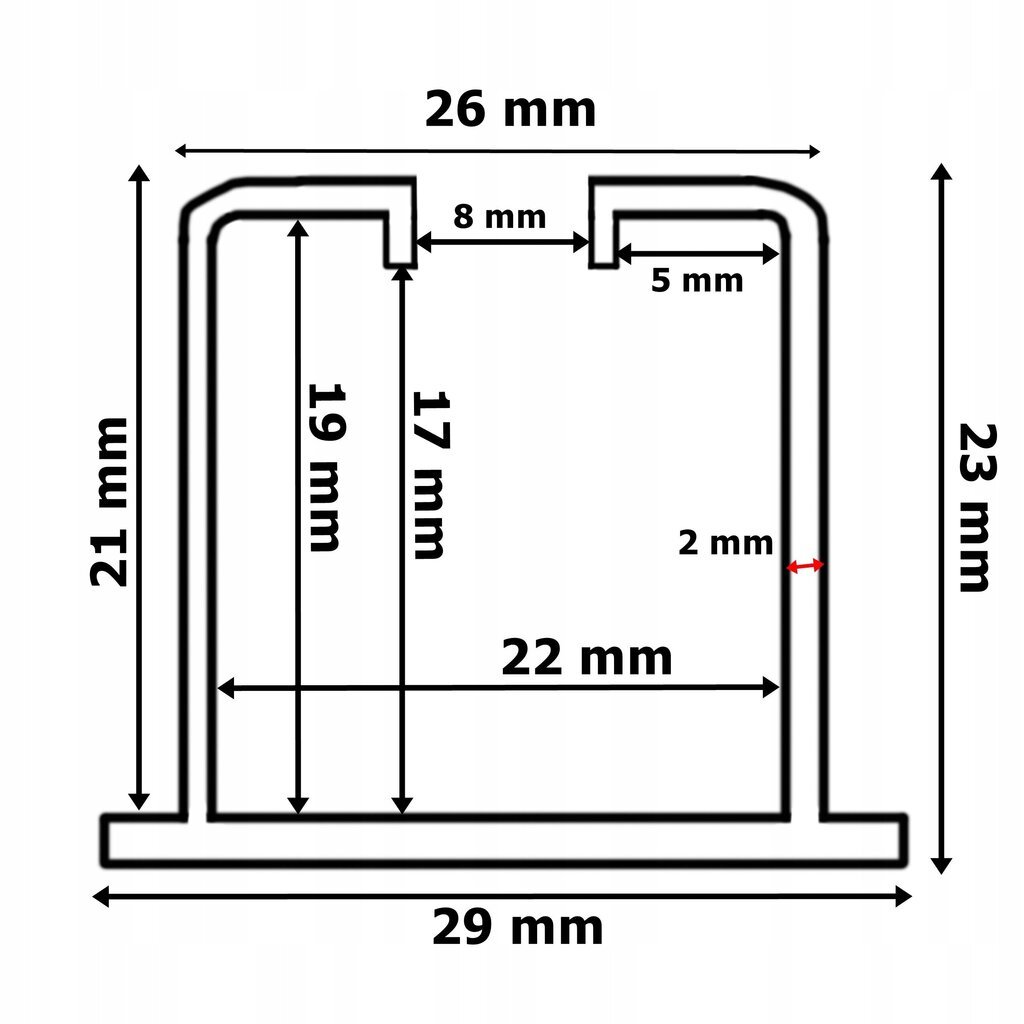 Salokāmā durvju sliedes, 100 cm cena un informācija | Iekšdurvis | 220.lv