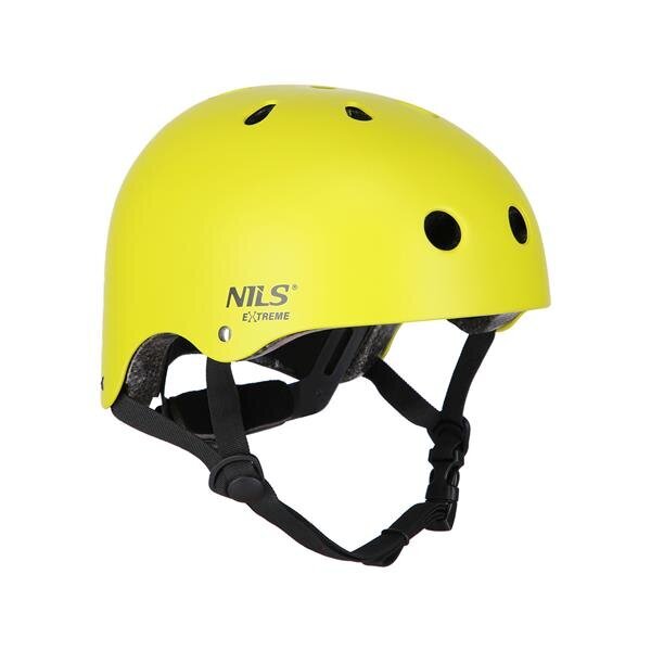 Aizsargu un ķiveres komplekts Nils Extreme MR290+H230 Helmet, dzeltens, S цена и информация | Aizsargi | 220.lv