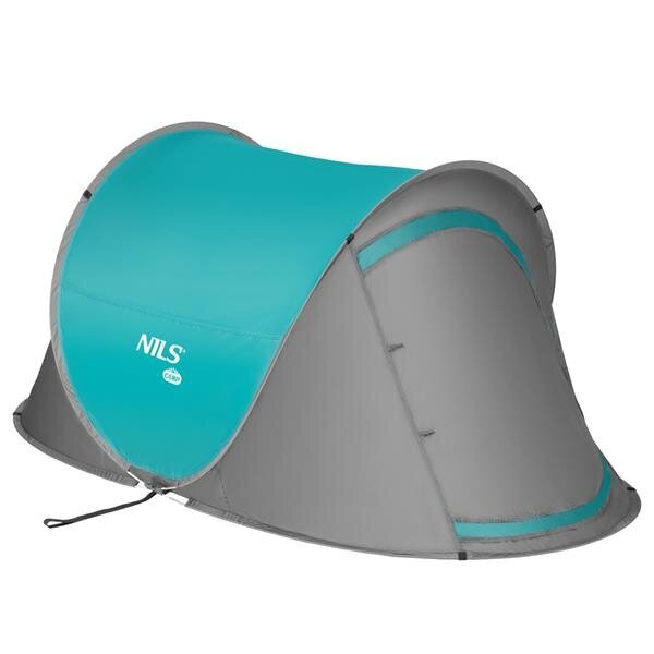 Telts Nils Camp Pop Up NC3743, zaļa/pelēka цена и информация | Teltis | 220.lv