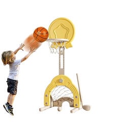 Basketbola stends bērniem Smart Mama 3in1, 150x55 cm cena un informācija | Basketbola grozi | 220.lv