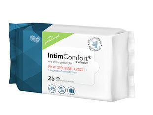 Mitrās salvetes intīmu zonu tīrīšanai Intim Comfort, 25 gab cena un informācija | Mitrās salvetes, vienreizlietojamie paladziņi | 220.lv