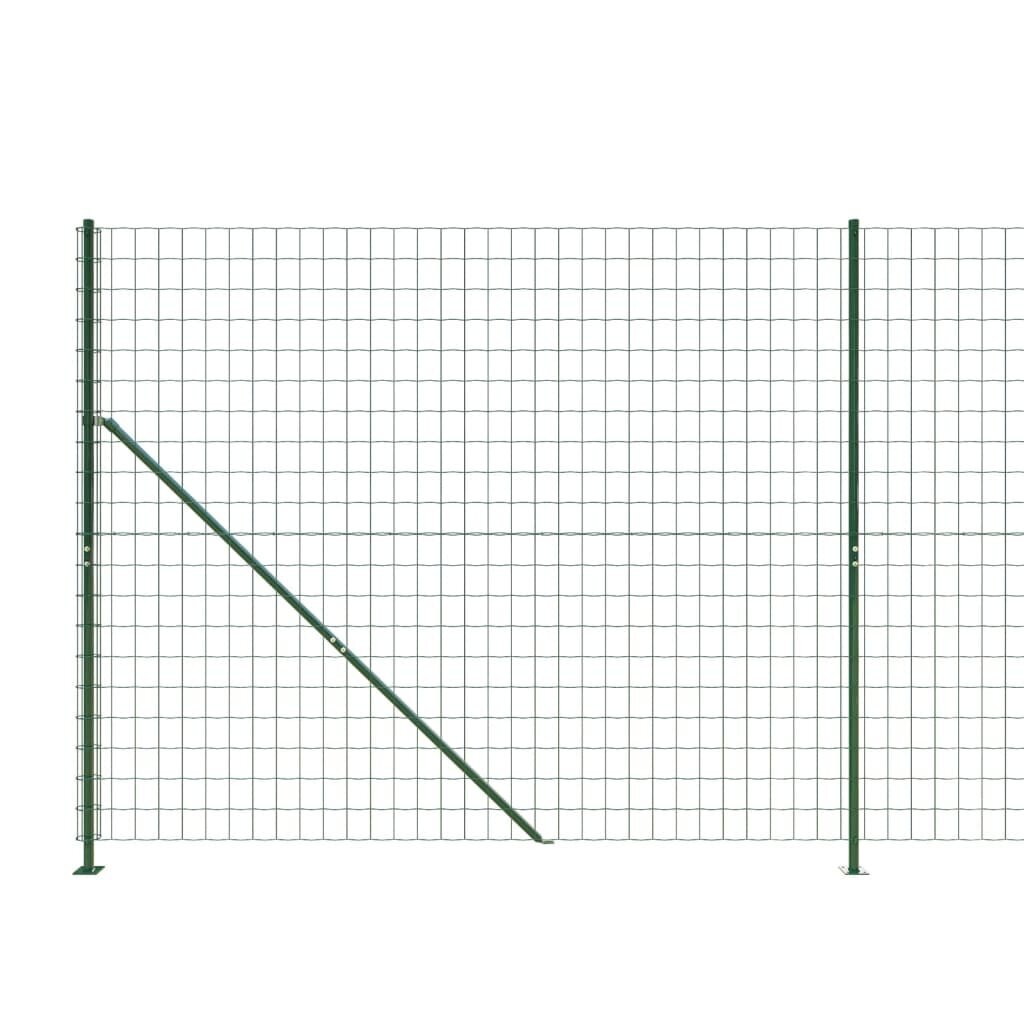 Stiepļu žogs ar atlokiem, zaļā krāsā, 2,2x25m cena un informācija | Žogi un piederumi | 220.lv