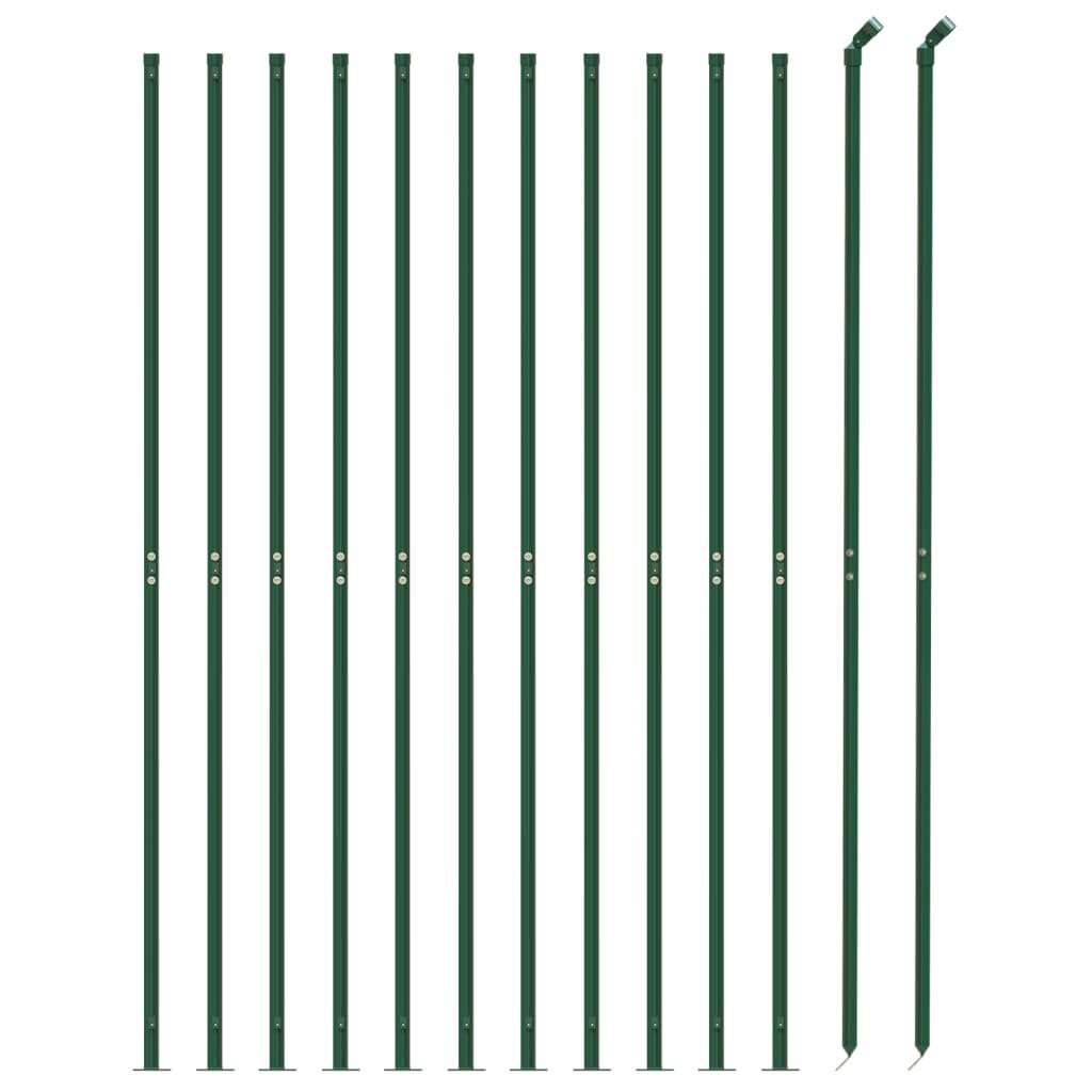 Stiepļu žogs ar atlokiem, zaļā krāsā, 2,2x25m cena un informācija | Žogi un piederumi | 220.lv