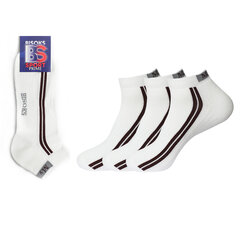 Мужские спортивные носки Bisoks 12238 белые, 3 пары цена и информация | Мужские носки | 220.lv
