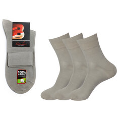 Мужские носки Bisoks 12247 бежевые, 3 пары цена и информация | Мужские носки | 220.lv