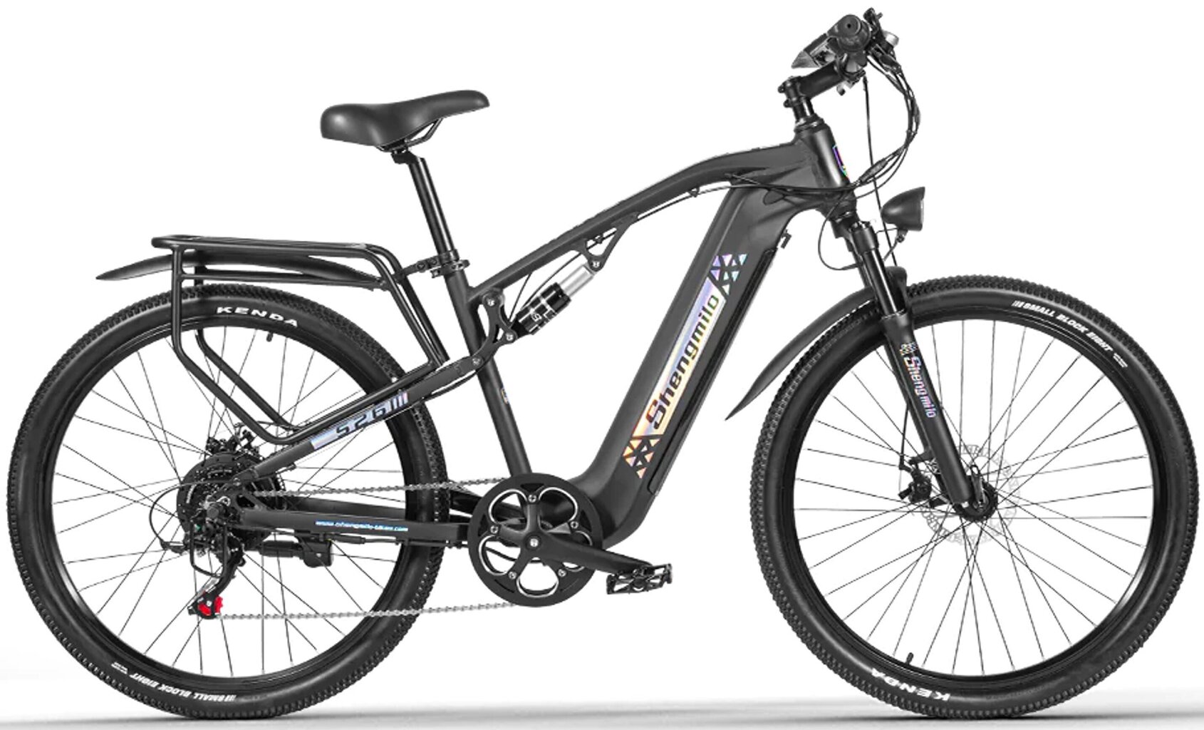 Elektriskais velosipēds Shengmilo S26, 26", melns cena un informācija | Elektrovelosipēdi | 220.lv