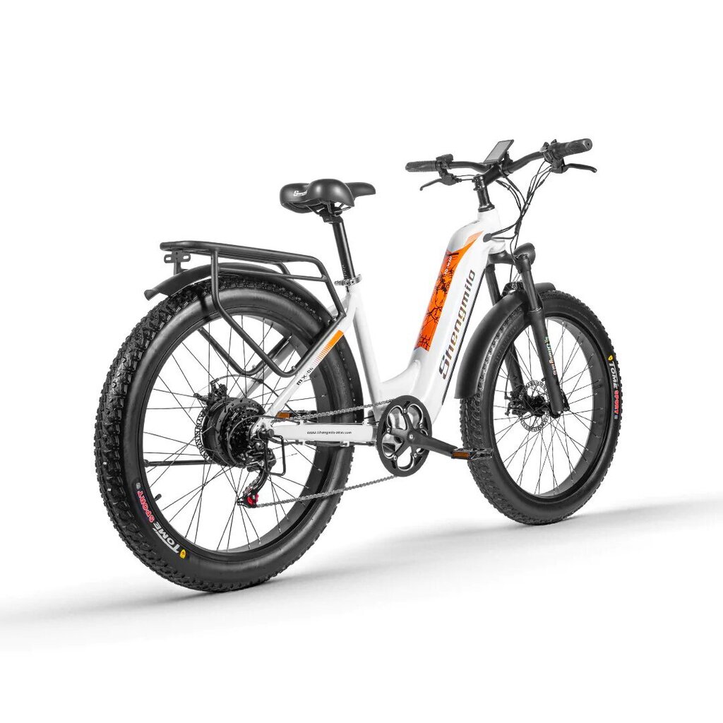 Elektriskais velosipēds Shengmilo MX06, 26", balts cena un informācija | Elektrovelosipēdi | 220.lv