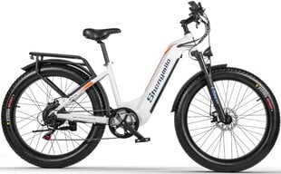 Elektriskais velosipēds Shengmilo MX06, 26", balts cena un informācija | Elektrovelosipēdi | 220.lv