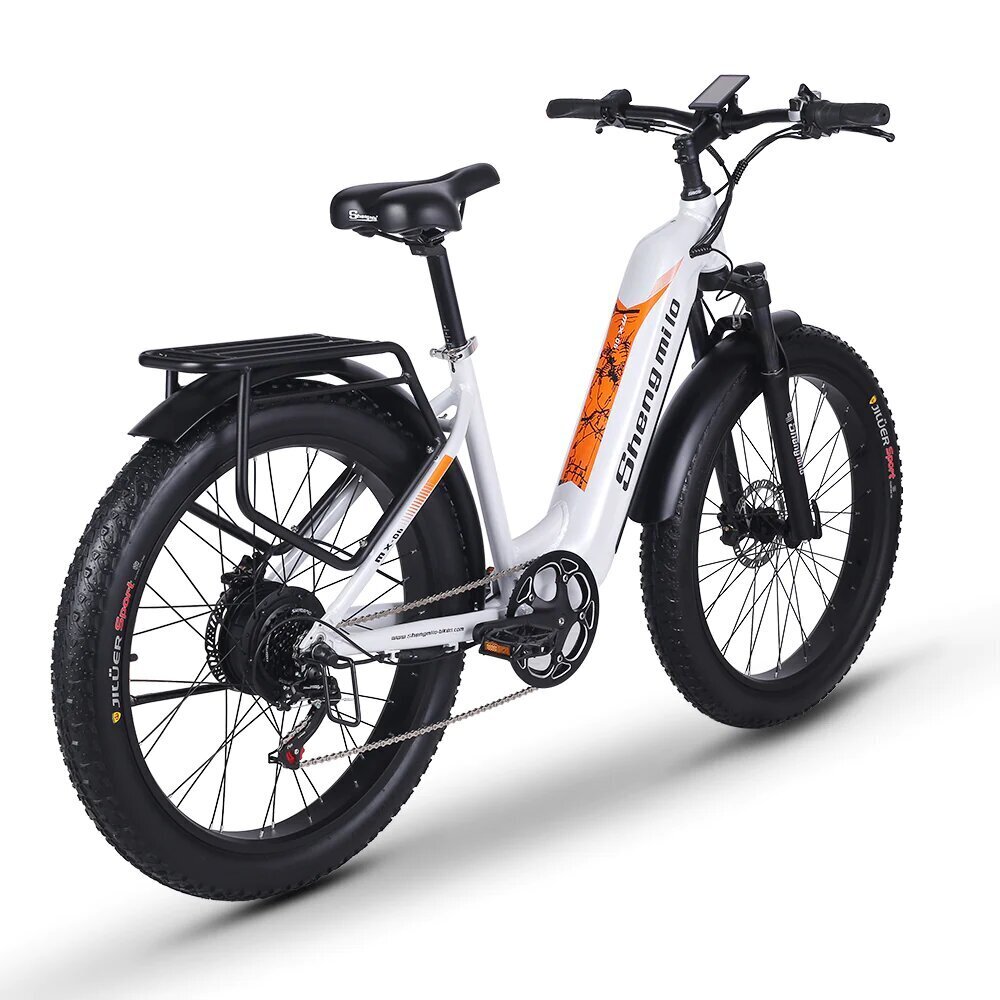 Elektriskais velosipēds Shengmilo MX06, 26", balts cena un informācija | Elektrovelosipēdi | 220.lv