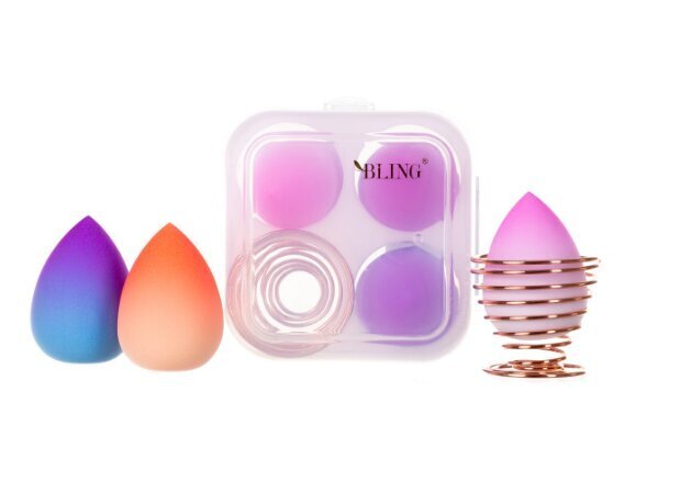 Sūkļu komplekts Bling Beauty Blender Box Ombre Make-up sūkļu komplekts цена и информация | Kosmētikas otas, sūkļi | 220.lv