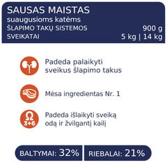 Club 4 Paws Premium pilnvērtīga barība pieaugušiem kaķiem urīnceļu atbalstam, 2 kg cena un informācija | Sausā barība kaķiem | 220.lv