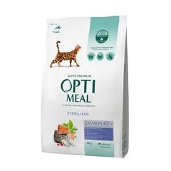 Optimeal Super Premium Steril Sausā barība sterilizētiem un kastrētiem kaķiem ar lasi, 4 kg cena un informācija | Sausā barība kaķiem | 220.lv