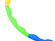 Saliekams krāsains aplis Hula Hoop sp0692 cena un informācija | Vingrošanas riņķi un nūjas | 220.lv