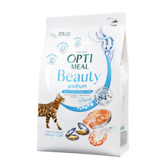 Optimeal™ Beauty Podium kaķu barība bez graudiem ar jūras barības formulu, 4 kg цена и информация | Сухой корм для кошек | 220.lv