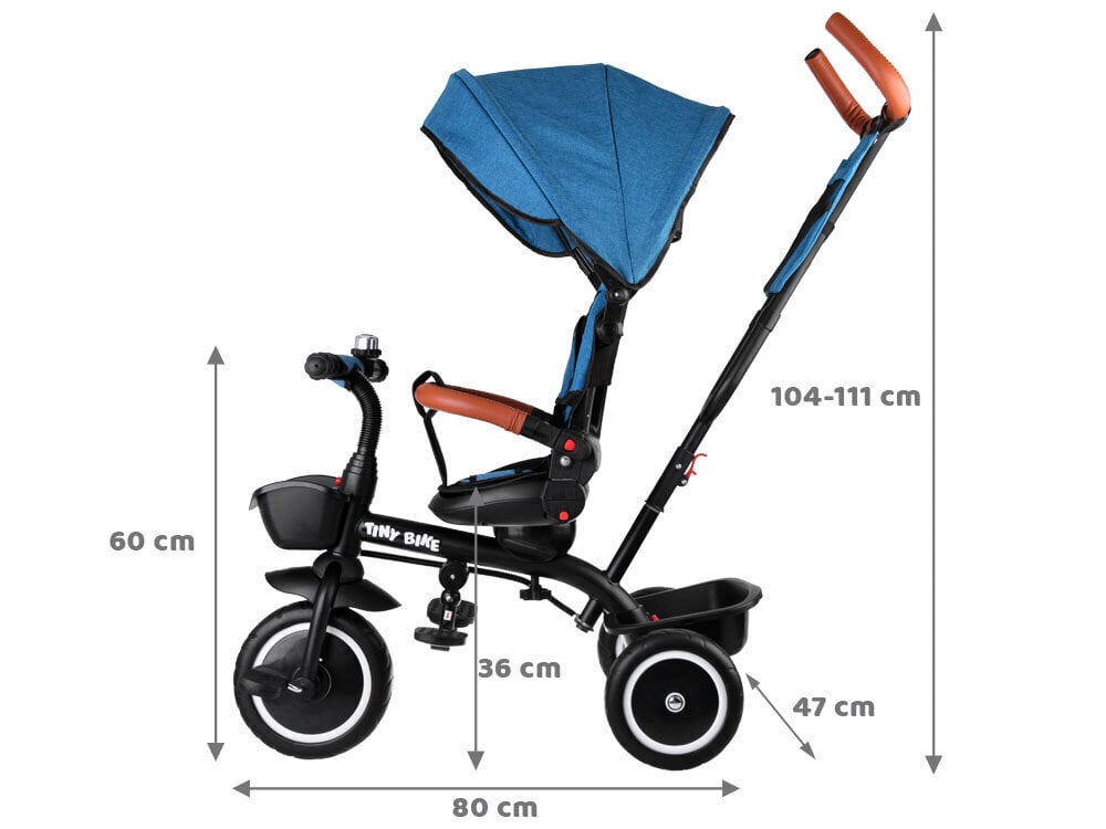 Bērnu trīsriteņu velosipēds 3in1 SP0650, zils cena un informācija | Trīsriteņi | 220.lv