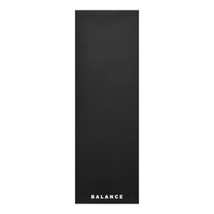 Jogas paklājiņš Balance, 185x68 cm, melns cena un informācija | Vingrošanas paklāji | 220.lv