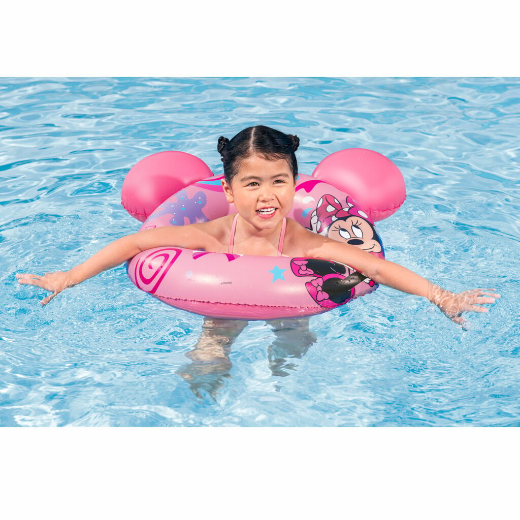 Piepūšamais peldriņķis Bestway, 74x76 cm, rozā,​​​​​​ цена и информация | Piepūšamās rotaļlietas un pludmales preces | 220.lv