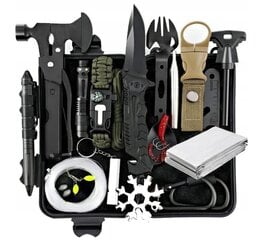 Izdzīvošanas daudzfunkcionālais komplekts Mega Survival Multitool Kit 62in1, 4,5 cm цена и информация | Другой туристический инвентарь | 220.lv