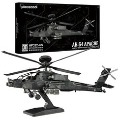 Metāla puzles 3D modelis AH-64 Apache helikopters Piececool, 145 d. cena un informācija | Konstruktori | 220.lv