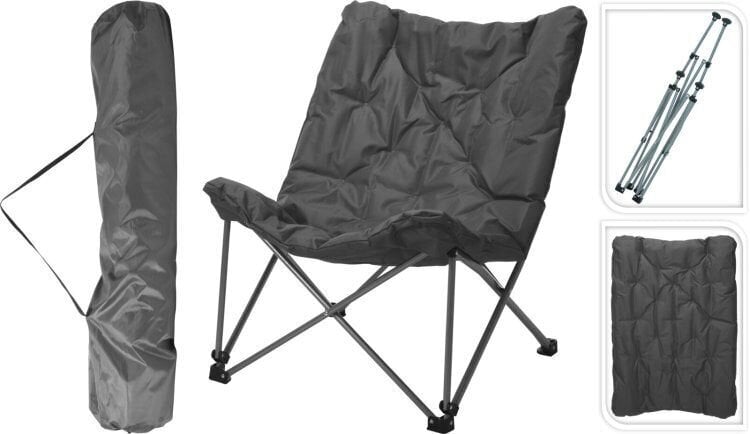 Saliekamais tūristu krēsls Redcliffs, 115x35x17cm, pelēks cena un informācija |  Tūrisma mēbeles | 220.lv