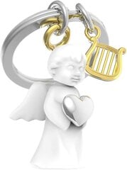 Atslēgu piekariņš sargeņģelis un viņa arfa, balts cena un informācija | Atslēgu piekariņi | 220.lv