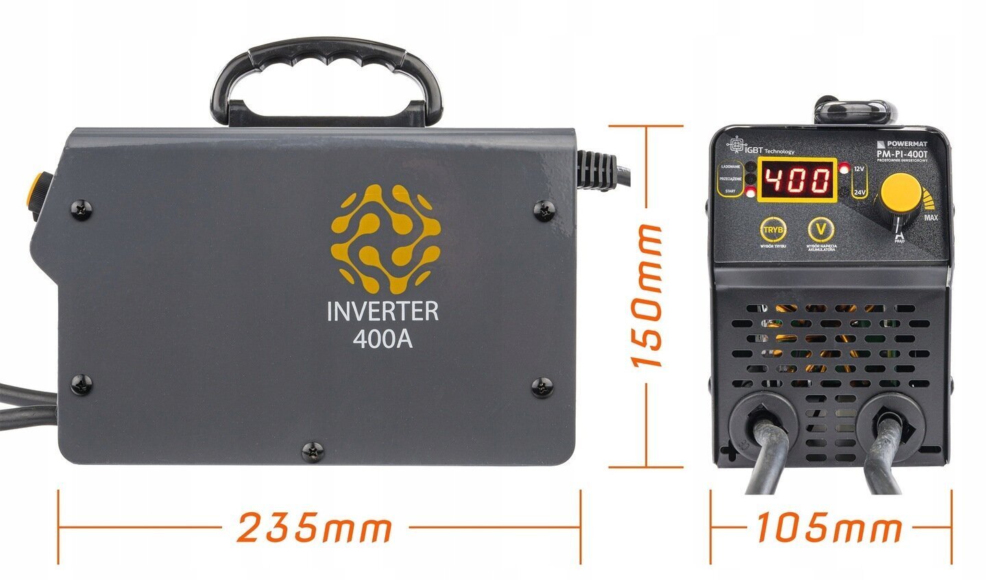 Akumulatora lādētājs ar starteri Powermat PM-PI-400T, 12V / 24V cena un informācija | Akumulatoru lādētāji | 220.lv
