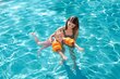 Bērnu peldēšanas piedurknes Bestway, oranžas cena un informācija | Ūdens, smilšu un pludmales rotaļlietas | 220.lv